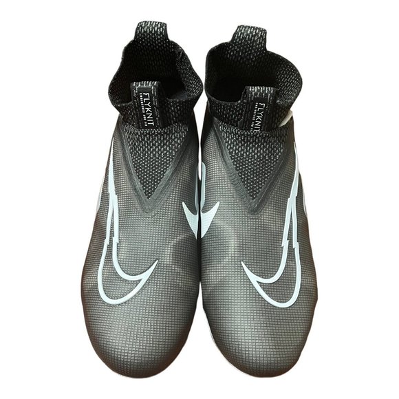 Nike Alpha Menace Men\'s Elite 3 Flyknit Black Iron Football Cleats Size 10.5 main image 4